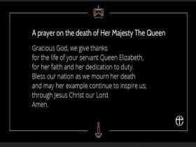 A Prayer on the Death of the Queen