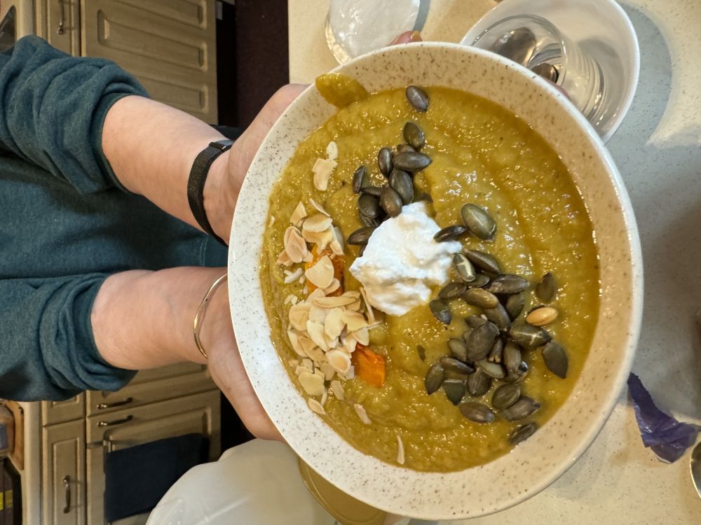 Lent Lunch Carrot and Butternut Squash Soup